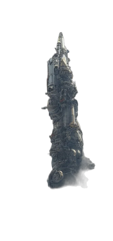 weapon, sword, robot, staff transparent PNG cut-out