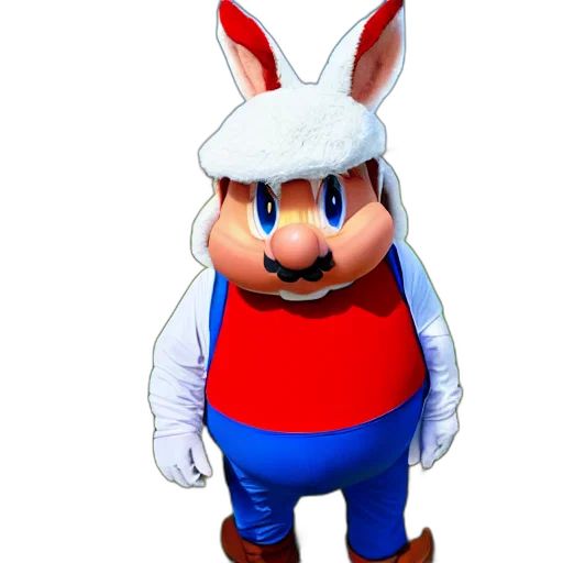 hat, animal, mask, creature, 3d render, concept art, pixel art, cartoon transparent PNG cut-out