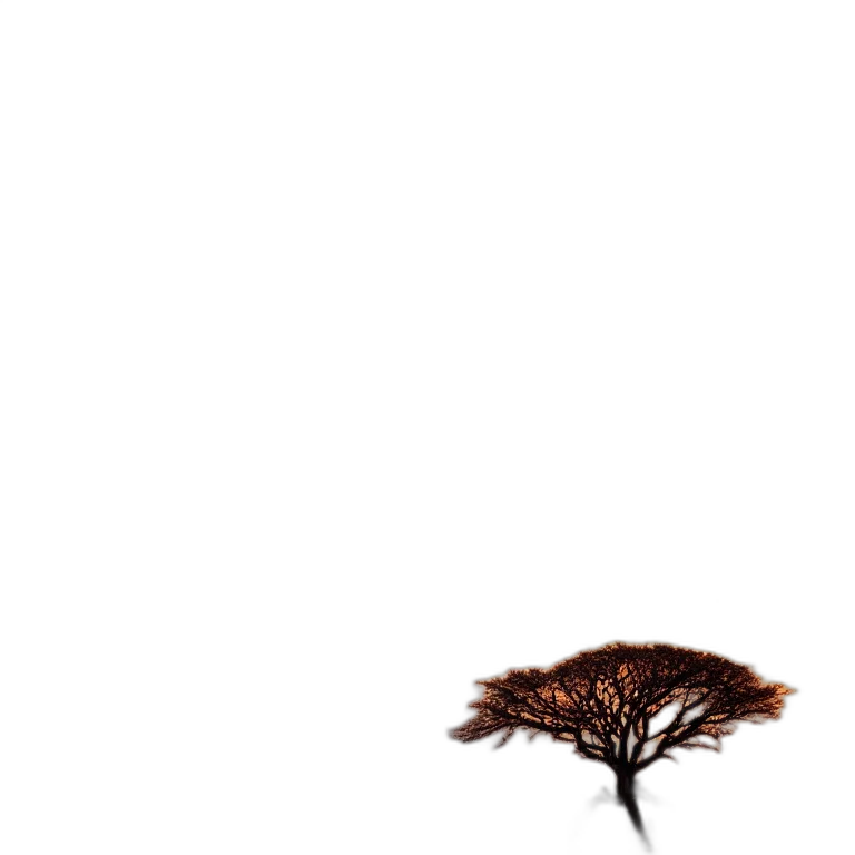 tree, hair, animal, crown, pixel art, concept art, 3d render, photorealistic transparent PNG cut-out
