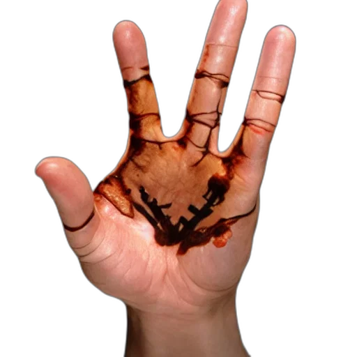 jewelry, mask, animal, creature, 3d render, photorealistic, mutant, hand transparent PNG cut-out