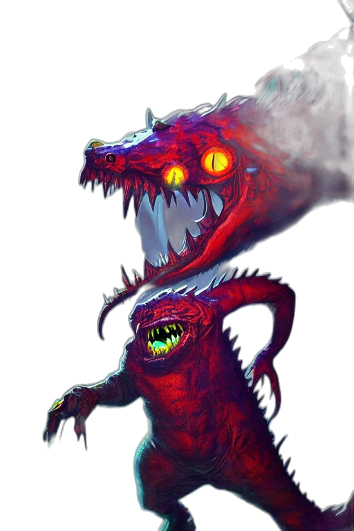 dragon, creature, staff, mask, concept art, fantasy art, pixel art, comic book art transparent PNG cut-out