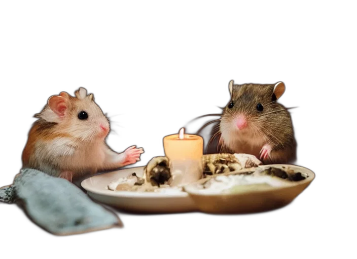 food, animal, concept art, fire, neon lights, photo, hamsters, date transparent PNG cut-out