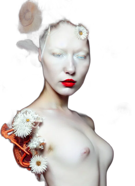 flower, dress, mask, face transparent PNG cut-out