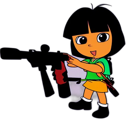 weapon, animal, staff, cartoon, concept art, anime, pixel art, dora transparent PNG cut-out