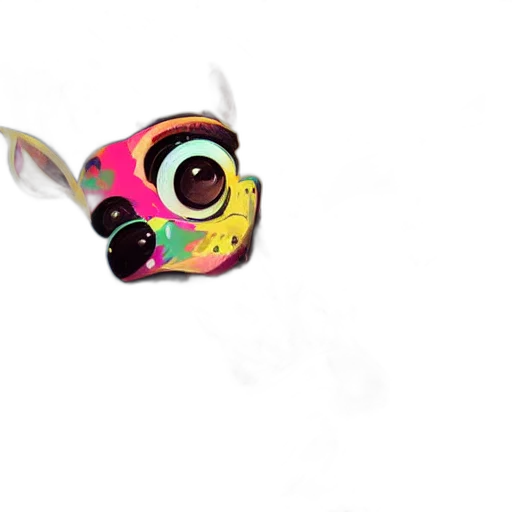 mask, animal, creature, staff, 3d render, concept art, pixel art, photorealistic transparent PNG cut-out