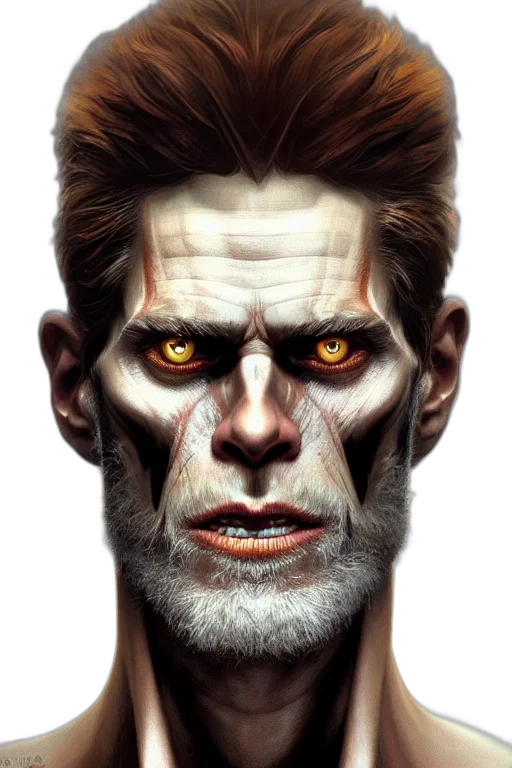 face, mask, comic book art, photorealistic transparent PNG cut-out