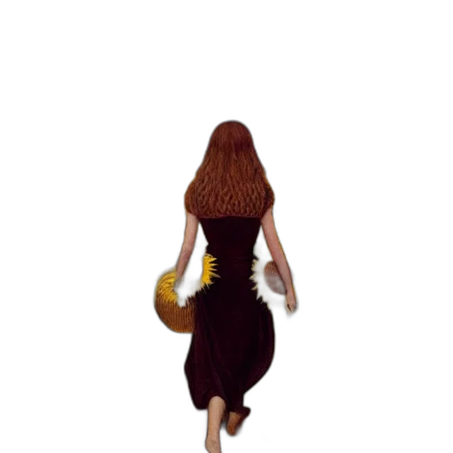 dress, hair, creature, animal, concept art, fantasy art, 3d render, pixel art transparent PNG cut-out