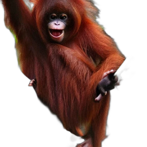 animal, creature, staff, hair, photorealistic, concept art, 3d render, oil painting transparent PNG cut-out