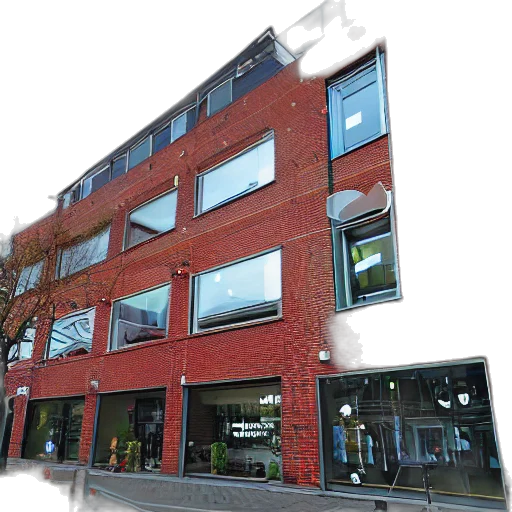 building, 3d render, city street, bagarmossen, centrum transparent PNG cut-out
