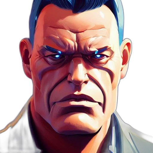 face, staff, weapon, jacket transparent PNG cut-out