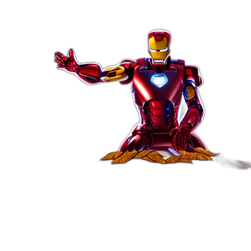 robot, animal, weapon, 3d render, comic book art, concept art, pixel art, iron transparent PNG cut-out