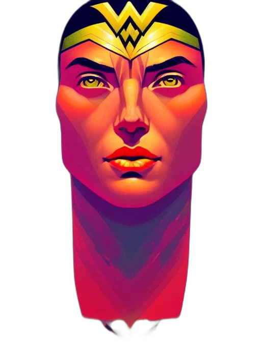 face, mask, crown, comic book art transparent PNG cut-out