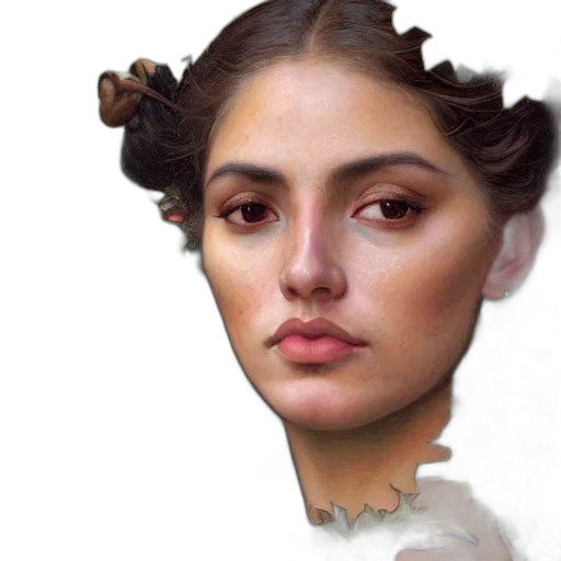 face, hair, crown, mask transparent PNG cut-out