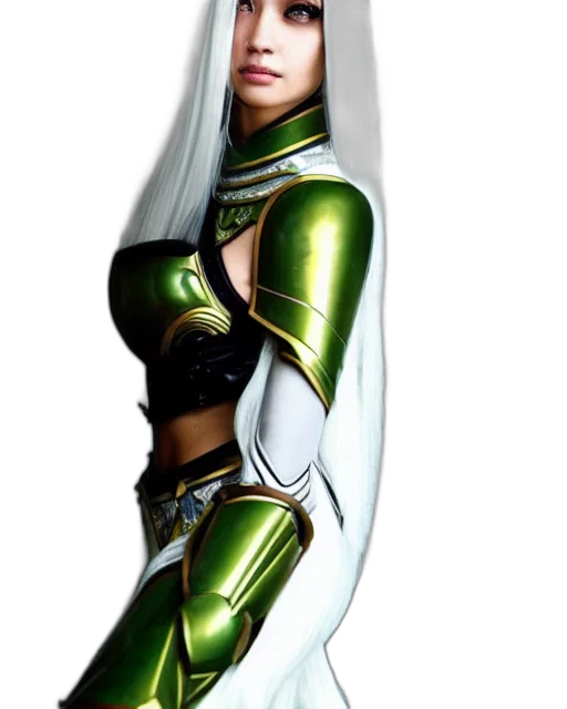 sword, jewelry, dress, concept art, fantasy art, 3d render, comic book art, green transparent PNG cut-out