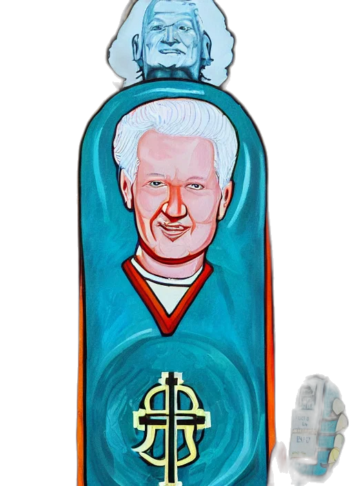 bottle, cartoon, vaporwave, concept art transparent PNG cut-out
