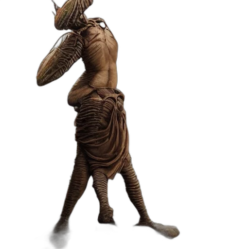 staff, creature, dress, animal transparent PNG cut-out