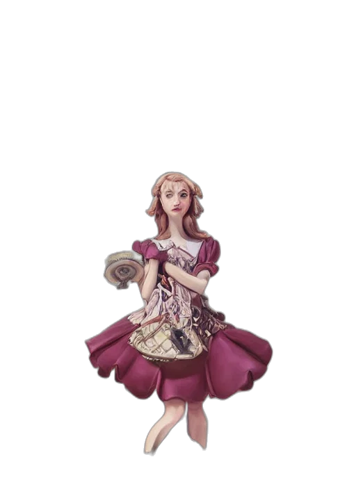 dress, staff, concept art, fantasy art transparent PNG cut-out