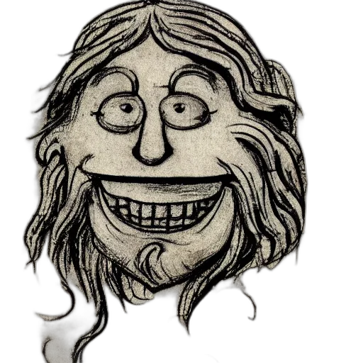 mask, face, hair, creature transparent PNG cut-out
