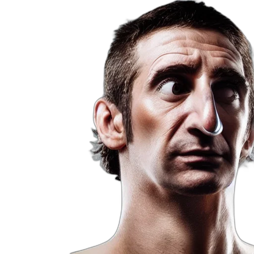 face, photorealistic, man, very transparent PNG cut-out
