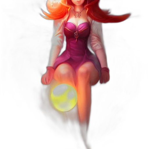 dress, staff, concept art, fantasy art transparent PNG cut-out