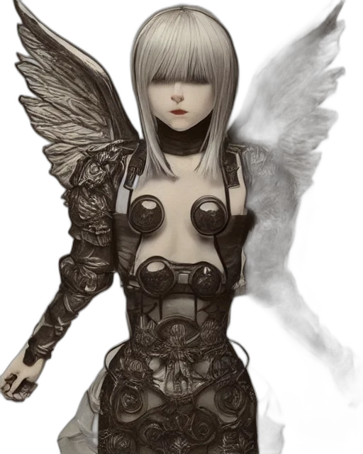 robot, fantasy art, concept art, photorealistic transparent PNG cut-out
