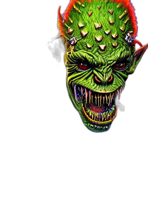 mask, dragon, creature, face, 3d render, concept art, pixel art, fantasy art transparent PNG cut-out