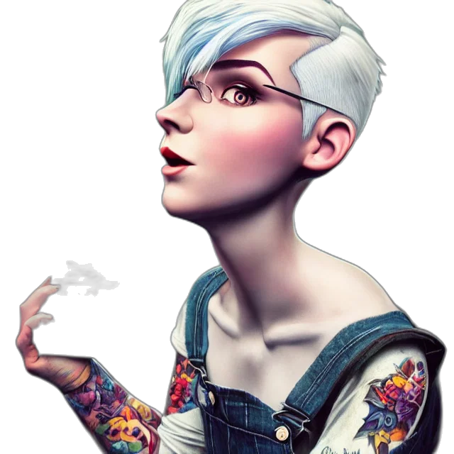 face, jacket, robot, fantasy art, concept art, photorealistic, cartoon, outer space transparent PNG cut-out