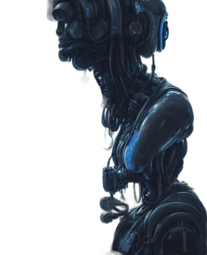 robot, mask, creature, dress transparent PNG cut-out