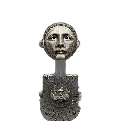 jewelry, crown, face, staff transparent PNG cut-out