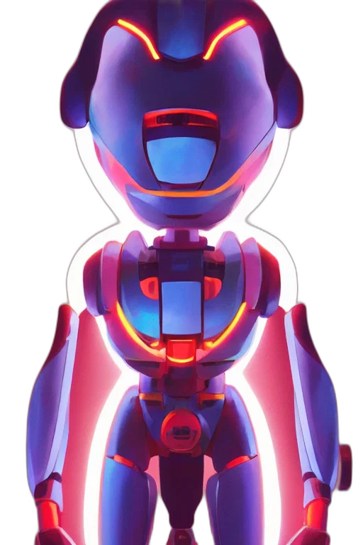 robot, face, concept art, 3d render transparent PNG cut-out