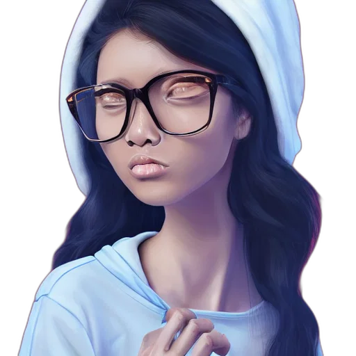face, dress, photorealistic, anime transparent PNG cut-out