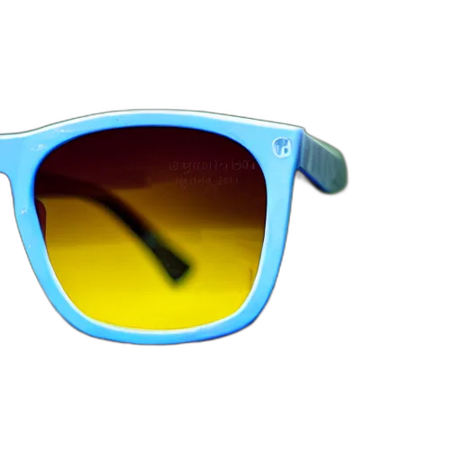 3d render, vaporwave, photorealistic, blue transparent PNG cut-out