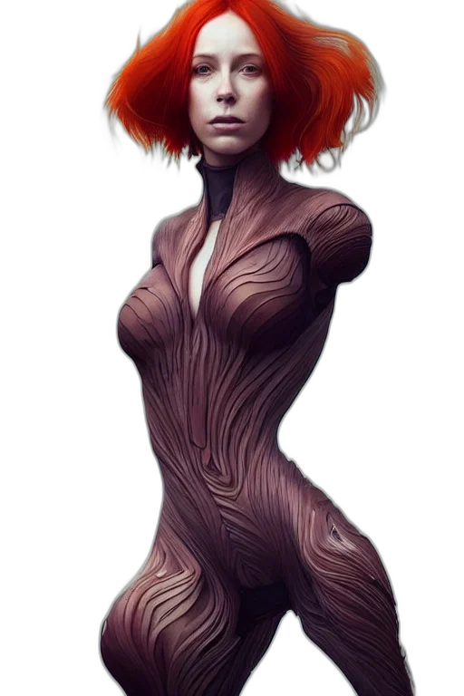 dress, hair, creature, robot transparent PNG cut-out