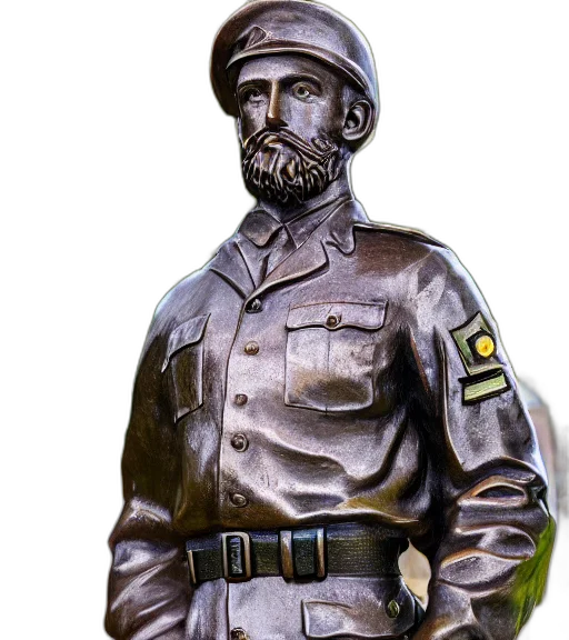 staff, jacket, face, mask, 3d render, concept art, photorealistic, oil painting transparent PNG cut-out