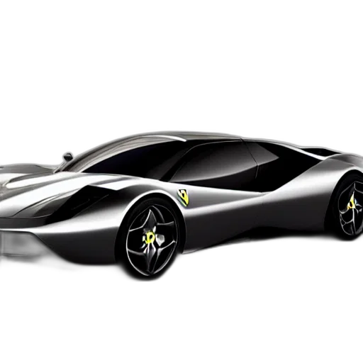 car, 3d render, concept art, photorealistic transparent PNG cut-out