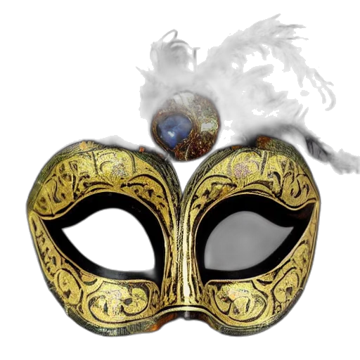 mask, crown, jewelry, staff, fantasy art, concept art, venetian, masquerade transparent PNG cut-out