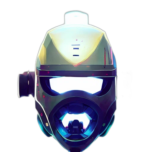 robot, mask, face, concept art transparent PNG cut-out
