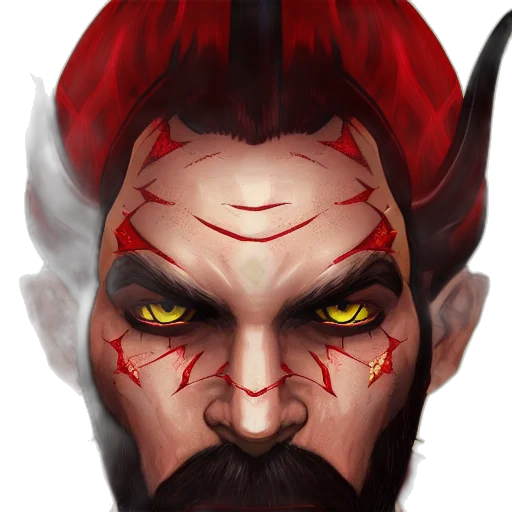 face, staff, mask, fantasy art transparent PNG cut-out