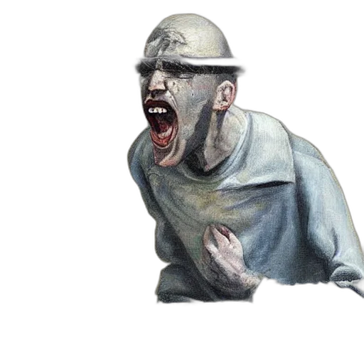 creature, mask, face, robot, concept art, 3d render, photorealistic, watercolor transparent PNG cut-out