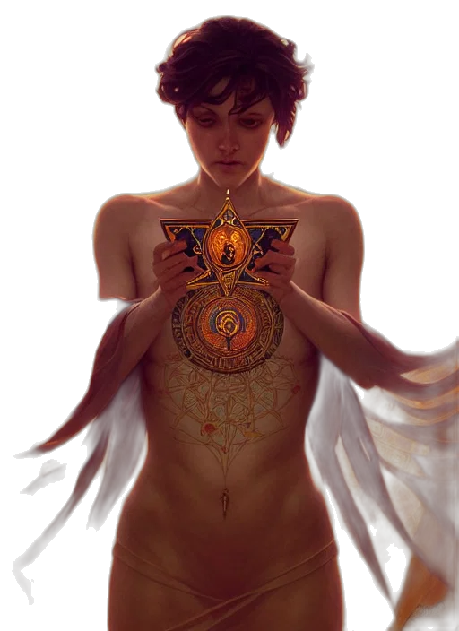 jewelry, crown, dress, fantasy art, concept art, photorealistic, pixel art, fire transparent PNG cut-out