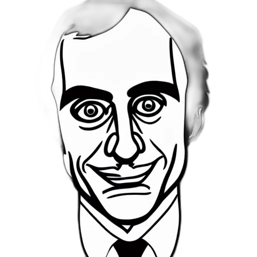 face, cartoon, concept art, photorealistic transparent PNG cut-out