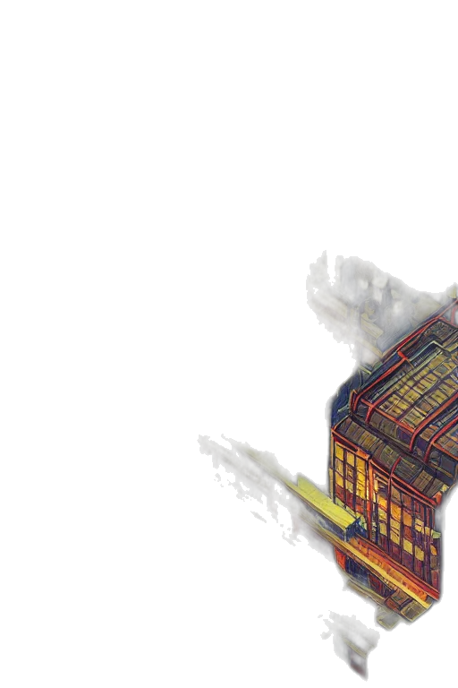 building, robot, concept art, pixel art transparent PNG cut-out