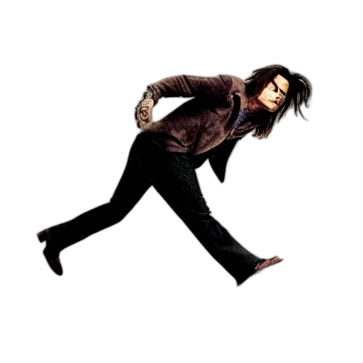 jacket, creature, shoes, hair transparent PNG cut-out