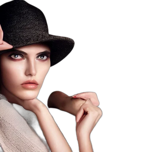hat, photorealistic, 3d render, earth tones transparent PNG cut-out