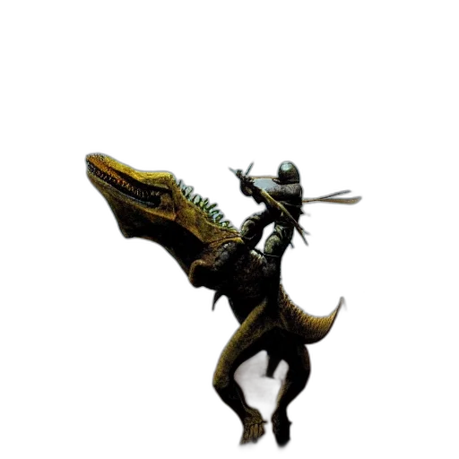 dragon, creature, animal, staff transparent PNG cut-out