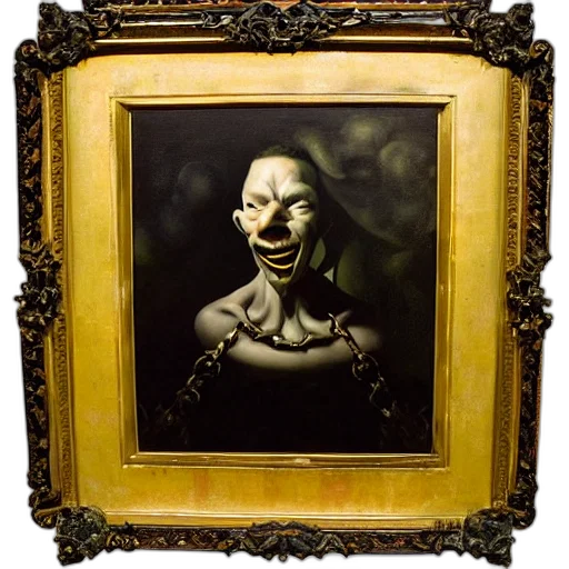 mask, face, jewelry, creature, photorealistic, concept art, oil painting, oil transparent PNG cut-out