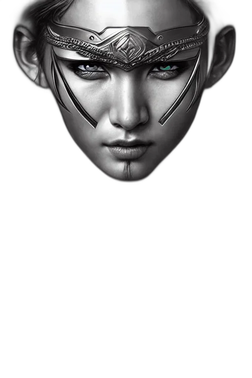 mask, face, robot, crown, fantasy art, cyberpunk, photorealistic, 3d render transparent PNG cut-out