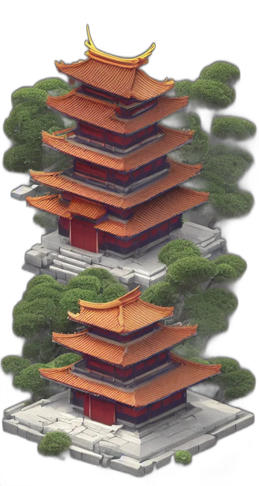 building, dragon, crown, tree transparent PNG cut-out