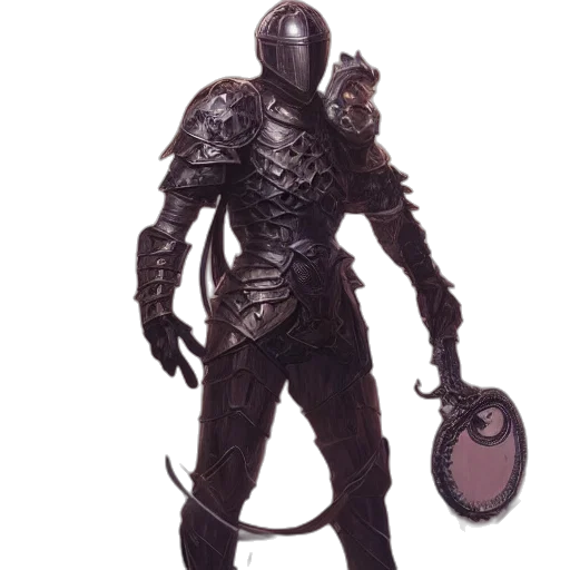 staff, mask, robot, creature, concept art, fantasy art, 3d render, comic book art transparent PNG cut-out