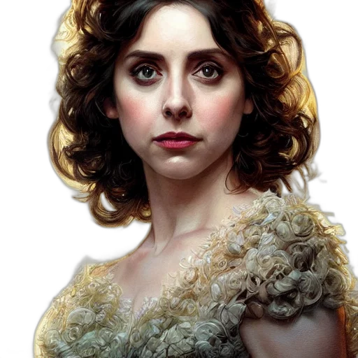 dress, face, photorealistic, fantasy art transparent PNG cut-out